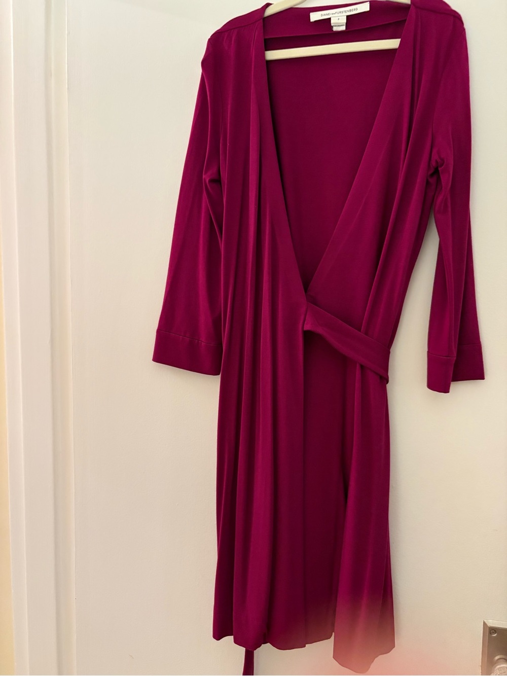 Diane von Furstenberg Pink Wrap Dress